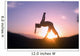 Hawaii, Maui, Olowalu, Woman Doing Yoga At Sunset Wall Mural