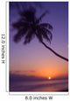 Hawaii, Maui, Olowalu, Palm Tree Over The Beach At Sunset Wall Mural