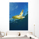 Hawaii, Green Sea Turtle Swimming Near Surface Wall Mural