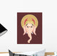 Illustration of Lord Ganesh With His Crown Wall Mural