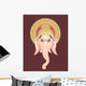 Illustration of Lord Ganesh With His Crown Wall Mural