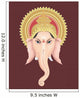 Illustration of Lord Ganesh With His Crown Wall Mural