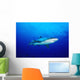 Thailand, Silvertip Shark In Clear Blue Water Wall Mural