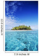 French Polynesia, Tahiti, Turquoise water and blue sky Wall Mural