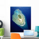 Micronesia, Aerial view of island near Ulithi Yap State Wall Mural