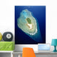 Micronesia, Aerial view of island near Ulithi Yap State Wall Mural