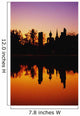 Silhouetted And Reflecting On Water Wall Mural