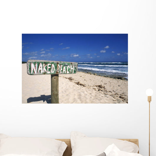 Ocean And Blue Sky In Background Wall Mural