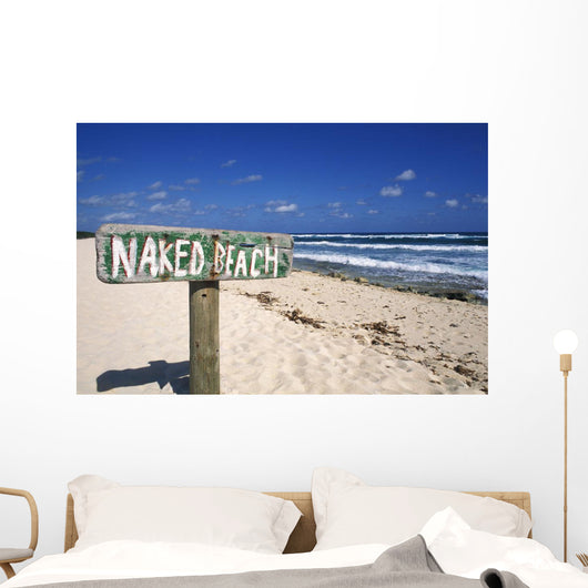 Ocean And Blue Sky In Background Wall Mural
