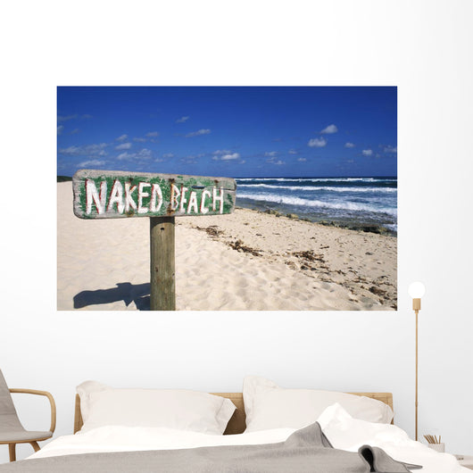 Ocean And Blue Sky In Background Wall Mural
