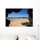 View From Secret Beach Of Kahoolawe From Inside Of A Lavatube Cavern Wall Mural