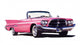 Vintage Pink Caddy Wall Decal
