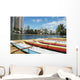 Waikiki Buildings Across The Water Wall Mural
