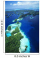 Micronesia, Palau, Rock Islands, Aerial Wall Mural