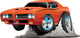 American Muscle Car Hot Wall Decal