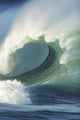 Hawaii, Oahu, North Shore, Waimea Bay, Wild And Crashing Shorebreak Wall Mural