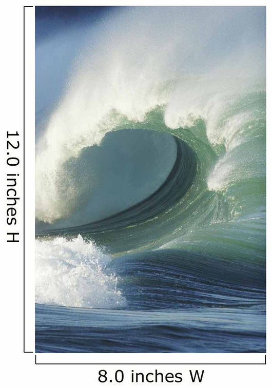Hawaii, Oahu, North Shore, Waimea Bay, Wild And Crashing Shorebreak Wall Mural