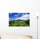American Samoa, Pago Pago Harbor, Greenery And Flowers, Clouds In Sky Wall Mural