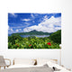 American Samoa, Pago Pago Harbor, Greenery And Flowers, Clouds In Sky Wall Mural