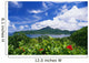 American Samoa, Pago Pago Harbor, Greenery And Flowers, Clouds In Sky Wall Mural