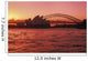 Australia, New South Wales, Opera House and Harbor Bridge at sunset Wall Mural