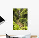 Hawaii, Maui, Kipahulu, Hana Coast, Wailua Falls Surrounded By Foliage Wall Mural