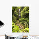 Hawaii, Maui, Kipahulu, Hana Coast, Wailua Falls Surrounded By Foliage Wall Mural