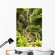 Hawaii, Maui, Kipahulu, Hana Coast, Wailua Falls Surrounded By Foliage Wall Mural