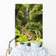 Hawaii, Maui, Kipahulu, Hana Coast, Wailua Falls Surrounded By Foliage Wall Mural