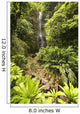 Hawaii, Maui, Kipahulu, Hana Coast, Wailua Falls Surrounded By Foliage Wall Mural