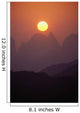 Orange And Pink Misty Sunset Wall Mural