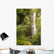 USA, Hawaii, Maui, Kipahulu, Wailua Falls surrounded by foliage Wall Mural
