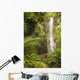 USA, Hawaii, Maui, Kipahulu, Wailua Falls surrounded by foliage Wall Mural