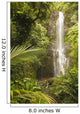 USA, Hawaii, Maui, Kipahulu, Wailua Falls surrounded by foliage Wall Mural