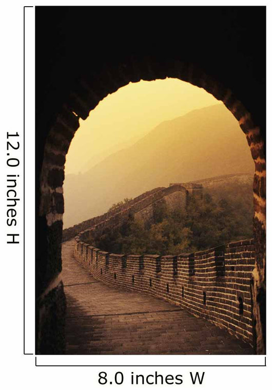 China, Great Wall Of China seen from inside tower Wall Mural