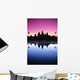 Cambodia, Angkor Wat, Silhouette Of Temple At Sunrise Wall Mural