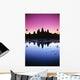 Cambodia, Angkor Wat, Silhouette Of Temple At Sunrise Wall Mural