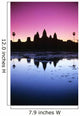 Cambodia, Angkor Wat, Silhouette Of Temple At Sunrise Wall Mural