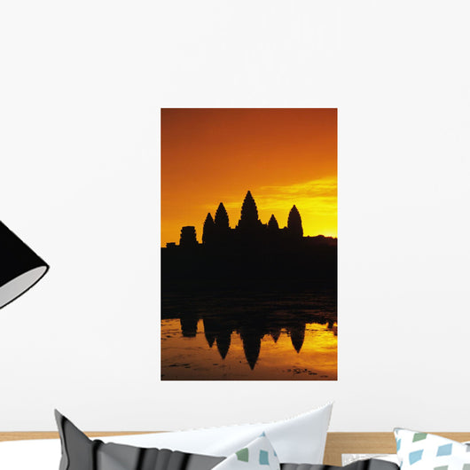 Ornage Sky Wall Mural