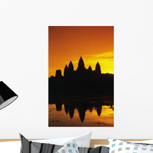 Ornage Sky Wall Mural