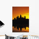 Ornage Sky Wall Mural