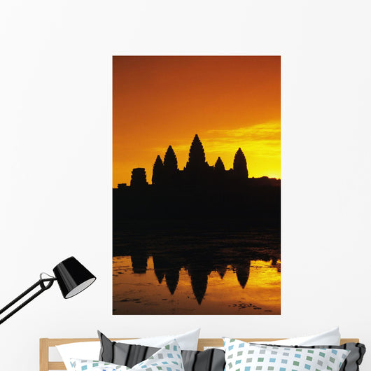 Ornage Sky Wall Mural