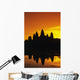 Ornage Sky Wall Mural