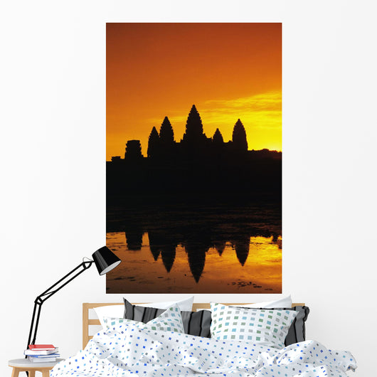 Ornage Sky Wall Mural