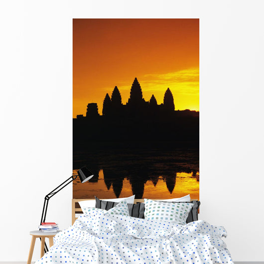 Ornage Sky Wall Mural