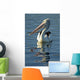 Australia, Pelican Swimming On Calm, Reflective Water Wall Mural