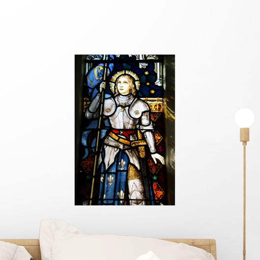 Joan of Arc in Wellington church, New Zealand Wall Mural