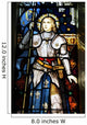 Joan of Arc in Wellington church, New Zealand Wall Mural