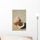 Tapestry Turban Seashell Laying On Sand, Selective Focus Wall Mural
