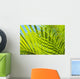 Close-Up Detail Of Light Green Palm Leaves Wall Mural